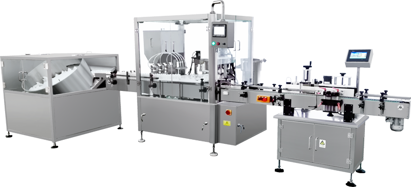 ZHX-YTX全自動液體灌裝旋蓋貼標生產(chǎn)線