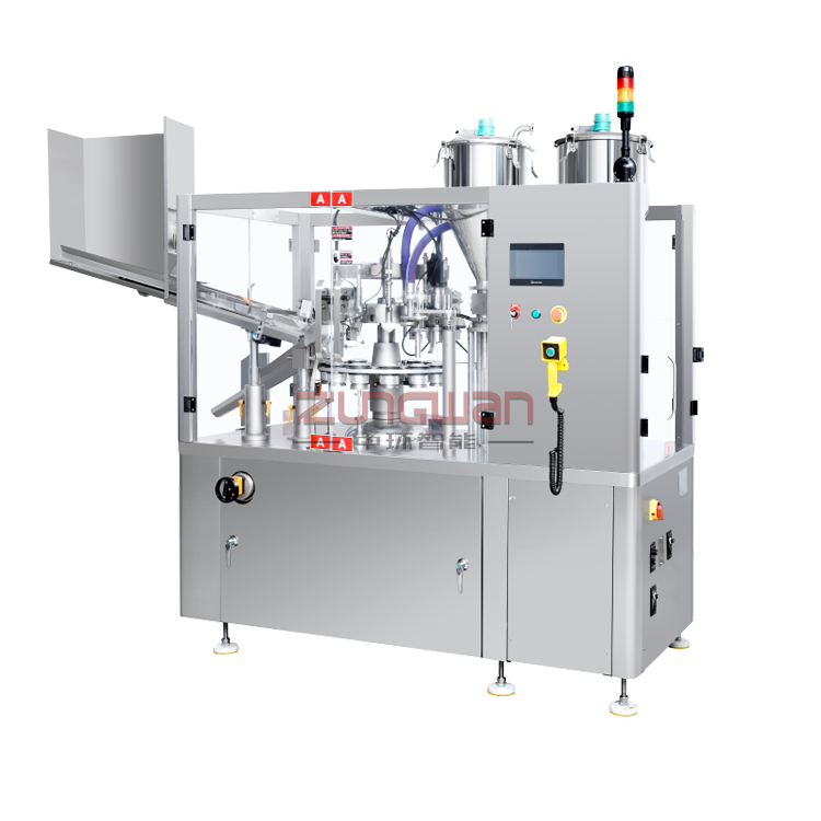 ZHF-100YD全自動雙色(彩條)軟管灌裝封尾機