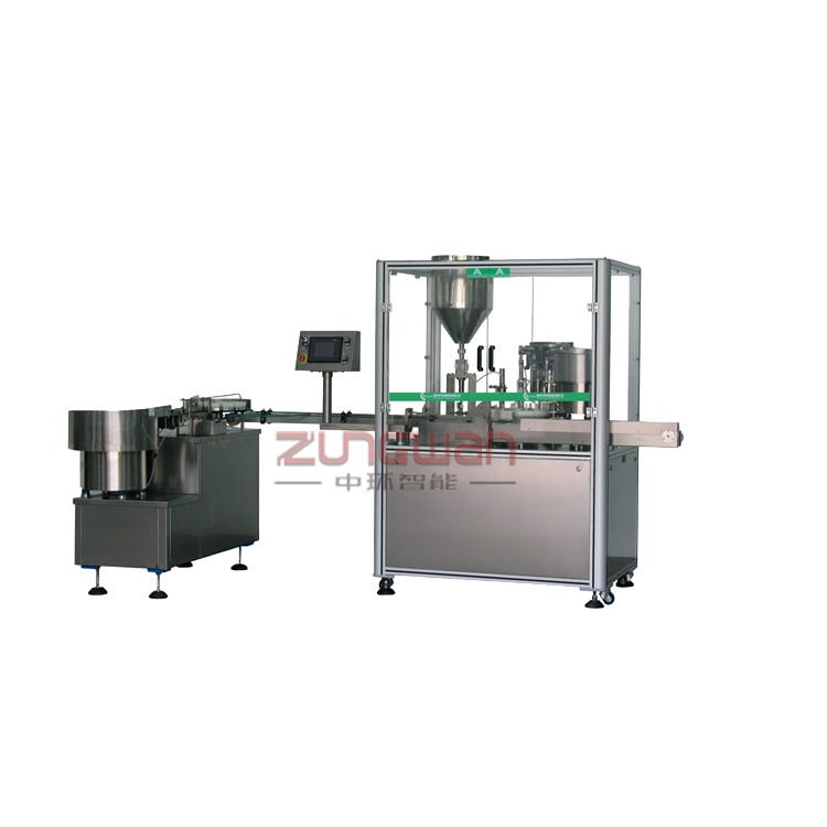 ZHY-50全自動泵頭蓋乳液噴霧灌裝旋蓋機