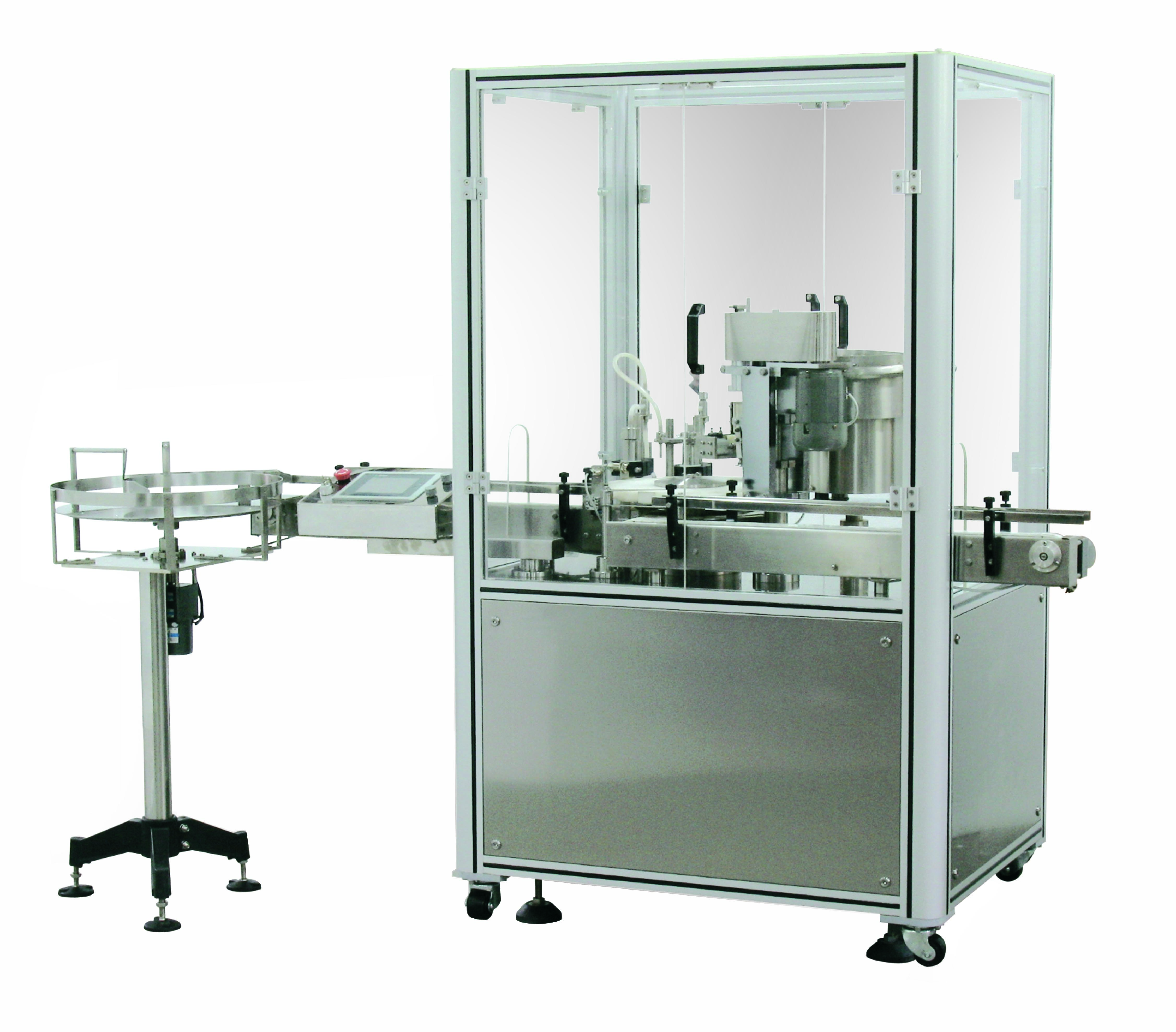 ZHR-DGW全自動乳液單工位灌裝旋蓋機