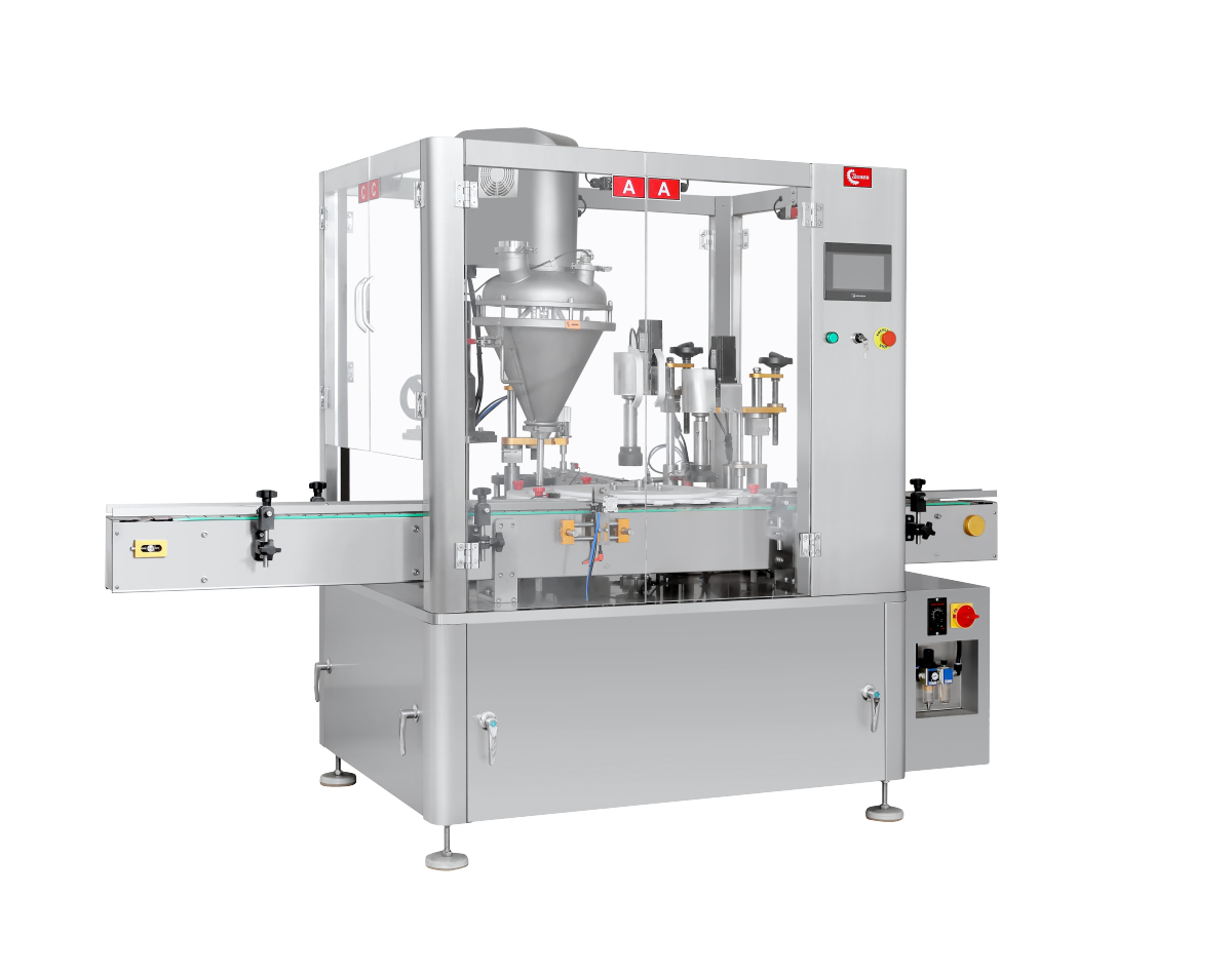 ZHF-SGW全自動雙工位粉末灌裝旋蓋機